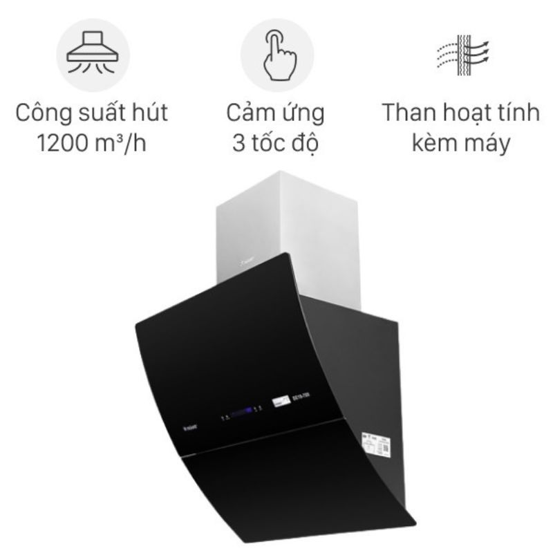 Tính năng máy hút mùi áp tường tuần hoàn Pramie DE19-700 Tính năng máy hút mùi áp tường tuần hoàn Pramie DE19-700