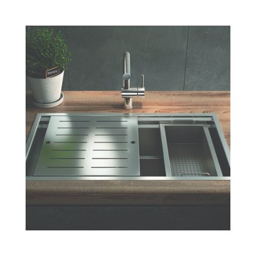 Ảnh thực tế của chậu rửa bát inox 1 hố Elica Zeus 101061901