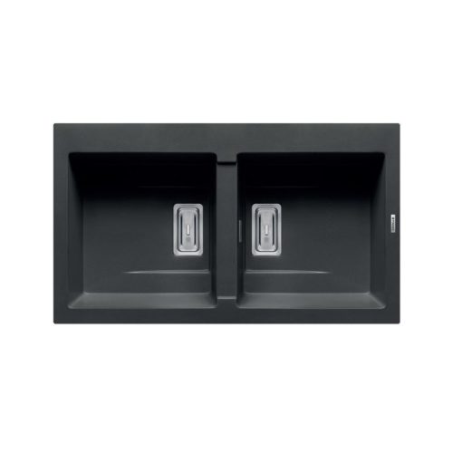 Chậu rửa chén đá 2 hố Elica Pyragranite Kartesio 2B Iron Grey 70054311