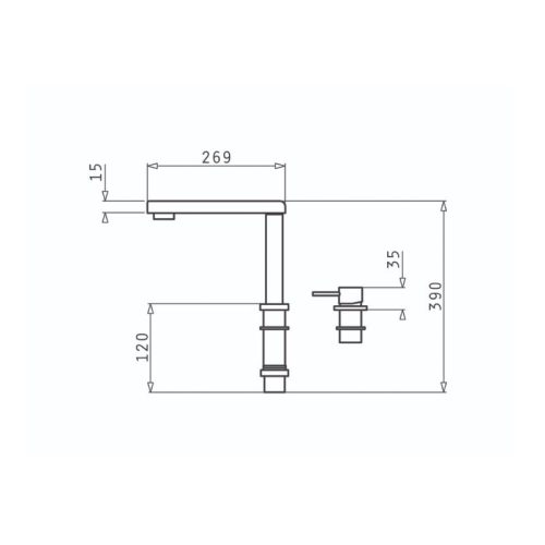 Thiết kế của vòi rửa chén Elica Satellita Premium 090917101