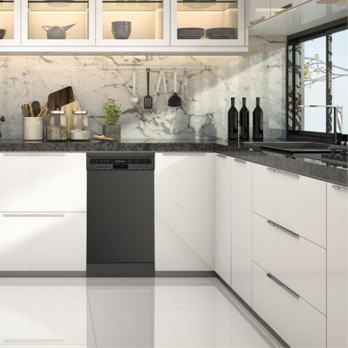 Ảnh thực tế của máy rửa bát độc lập Malloca MDW10-BS08FS