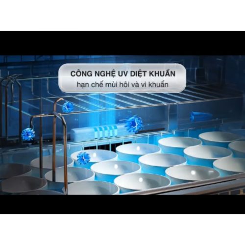 Máy rửa bát độc lập Hafele HDW-F6051S 538.21.370 6 Công nghệ UV diệt khuẩn của máy rửa bát độc lập Hafele HDW-F6051S 538.21.370