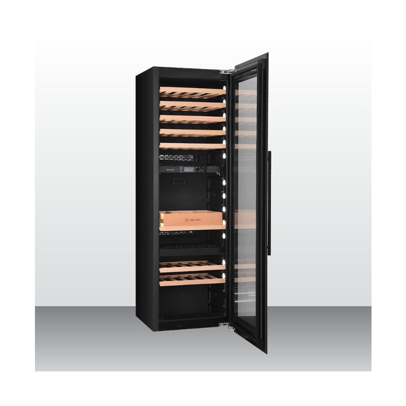 Hình ảnh thực tế tủ bảo quản rượu âm tủ Malloca MWC-95BI Hình ảnh thực tế tủ bảo quản rượu âm tủ Malloca MWC-95BI
