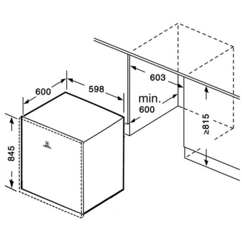 Kích thước máy rửa bát bán âm Richborn RDP6085SKB