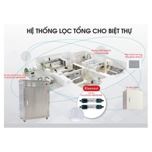 Thiết bị lọc nước đầu nguồn Cleansui MPOE-S 5 Hệ thống lọc thiết bị lọc nước đầu nguồn Cleansui MPOE-S