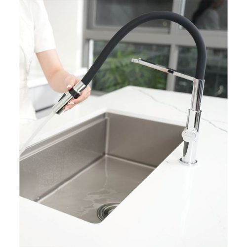 Vòi rửa bát nóng lạnh Konox Tema Chrome 4 Hình ảnh thực tế vòi rửa bát nóng lạnh Konox Tema Chrome