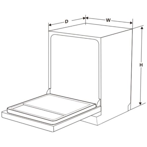 Máy rửa bát Eurogold EUW88TL15BB 3 Kích thước máy rửa bát Eurogold EUW88TL15BB