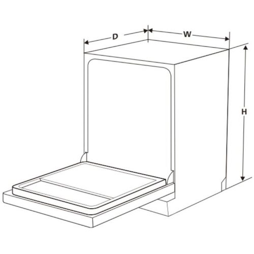 Kích thước máy rửa bát Eurogold EUW88TL15BS