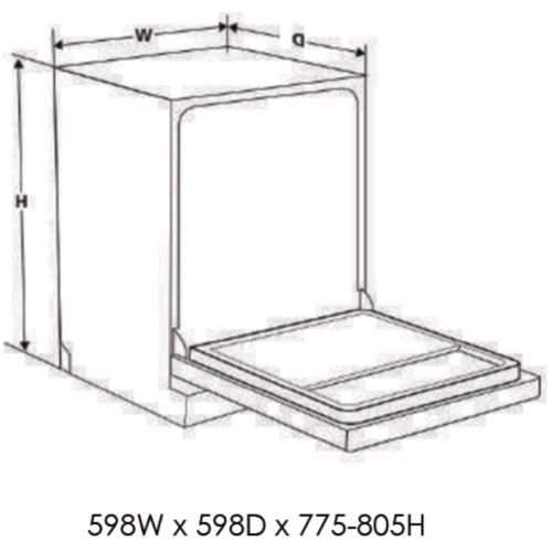 Kích thước máy rửa bát Eurogold EUW88TL15BPro