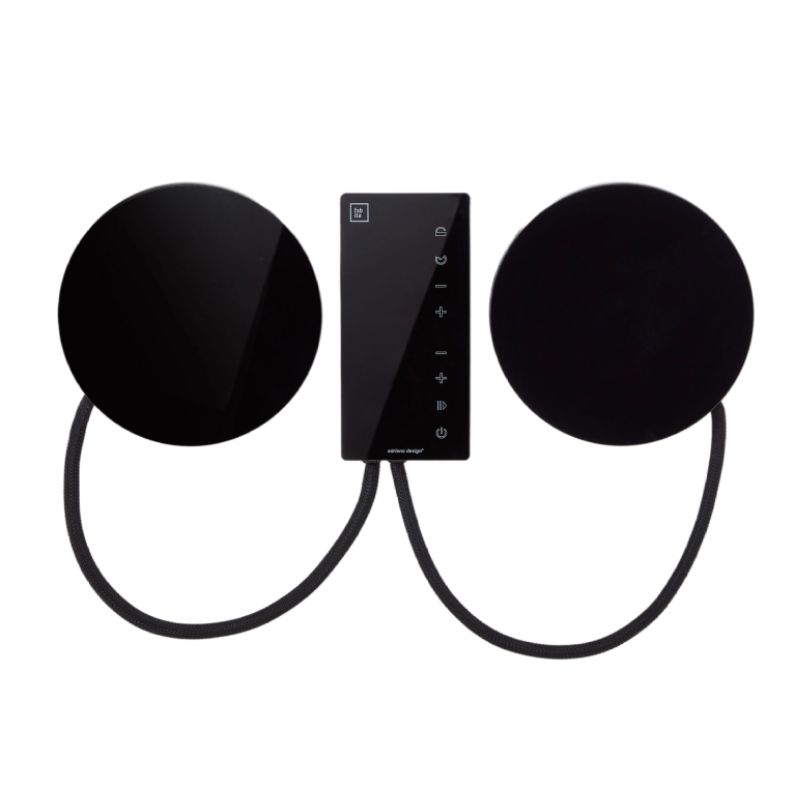 Bếp từ đôi Upscale ISOLA di động đen Bếp từ đôi Upscale ISOLA di động đen