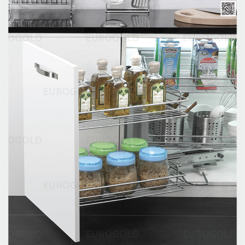 Giá liên hoàn, ray âm giảm chấn Eurogold EPS102 phải Giá liên hoàn, ray âm giảm chấn Eurogold EPS102 phải