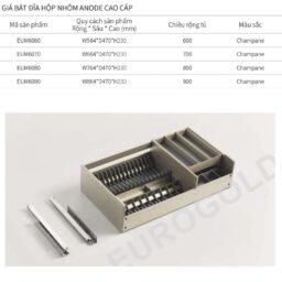 Kích thước giá bát đĩa Eurogold EUM6070 Kích thước giá bát đĩa Eurogold EUM6070