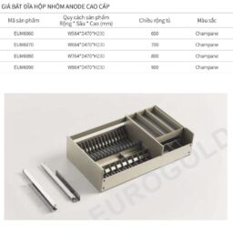 Kích thước giá bát đĩa Eurogold EUM6090 Kích thước giá bát đĩa Eurogold EUM6090