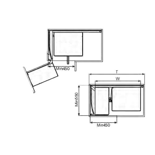 Giá góc liên hoàn Eurogold EUM101 2 Kích thước giá góc liên hoàn Eurogold EUM101