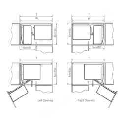 Kích thước giá góc liên hoàn Eurogold EUM102G Kích thước giá góc liên hoàn Eurogold EUM102G