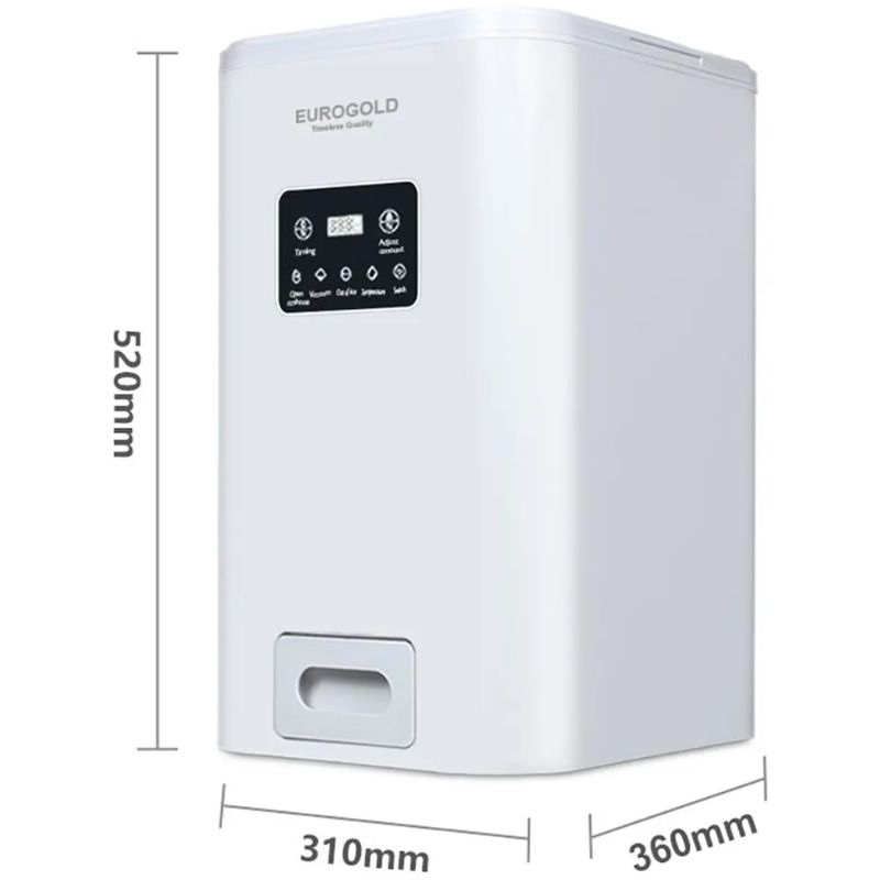 Kích thước thùng gạo thông minh chân không Eurogold S400N Kích thước thùng gạo thông minh chân không Eurogold S400N