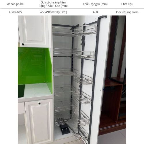 Tủ khô nan dẹt 6 tầng Eurogold EKG11660 3 Kích thước tủ khô nan dẹt 6 tầng Eurogold EG80660S