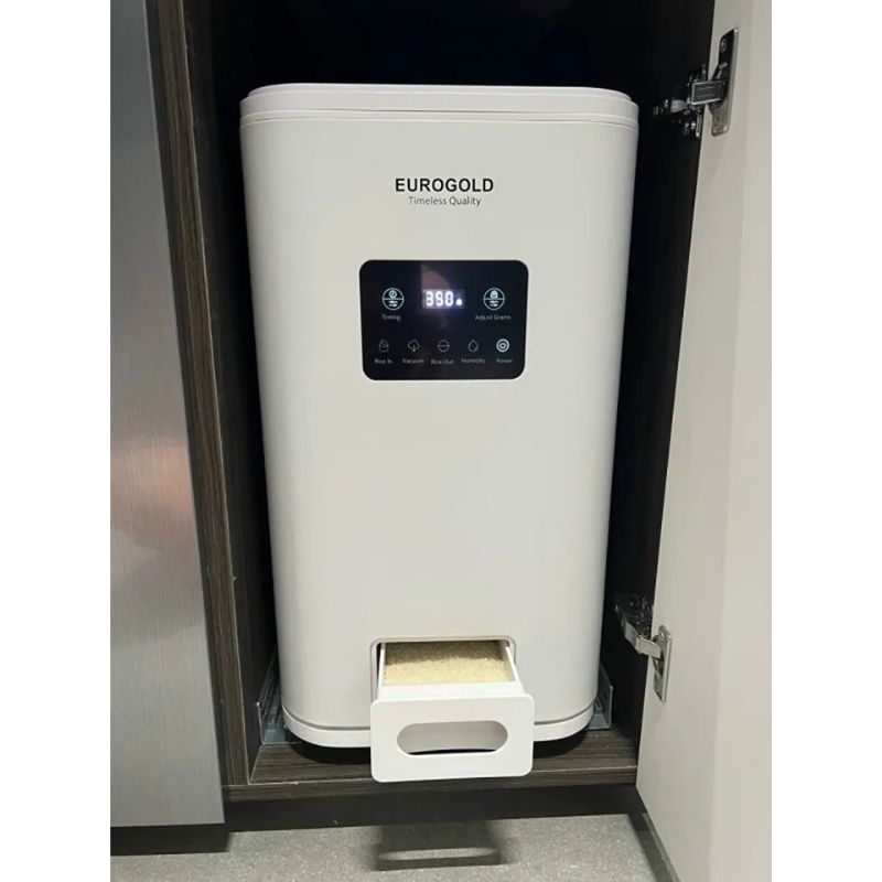 Thực tế thùng gạo thông minh chân không Eurogold S400N Thực tế thùng gạo thông minh chân không Eurogold S400N