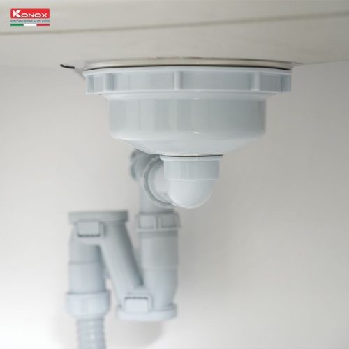 Bộ xả chậu rửa bát inox 1 hố Konox TARI 7648SR