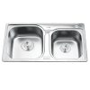 Chậu rửa bát inox 2 hố Gorlde GD-5404 2 Chậu rửa bát inox 2 hố Gorlde GD-5404