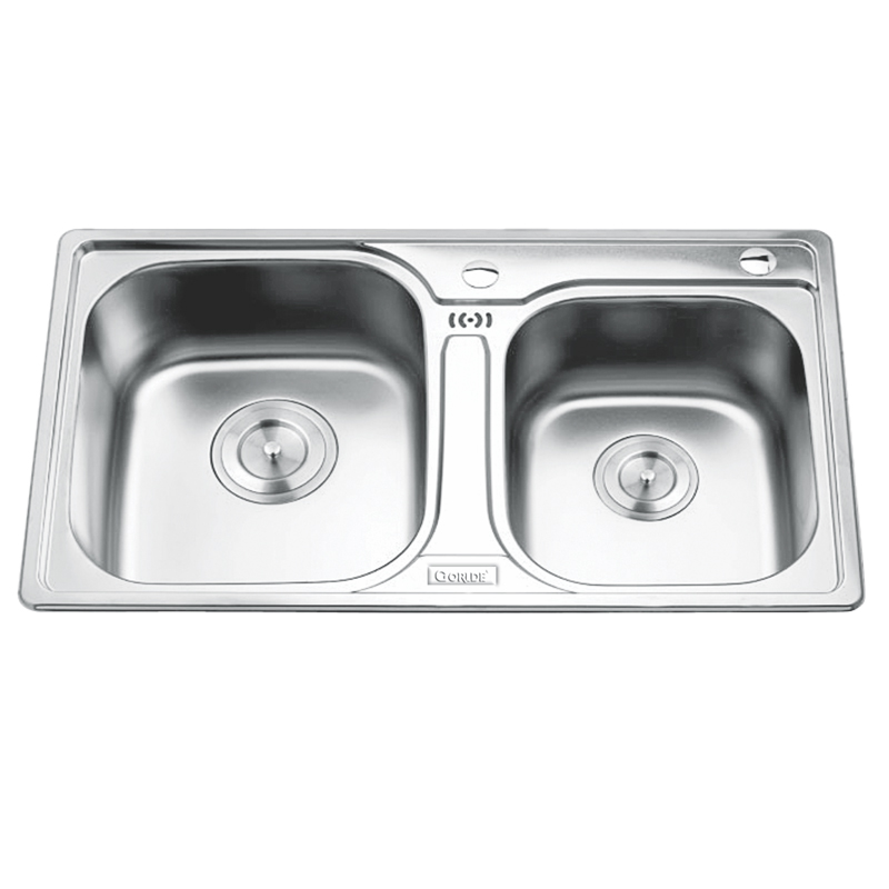 Chậu rửa bát inox 2 hố Gorlde GD-5404 Chậu rửa bát inox 2 hố Gorlde GD-5404