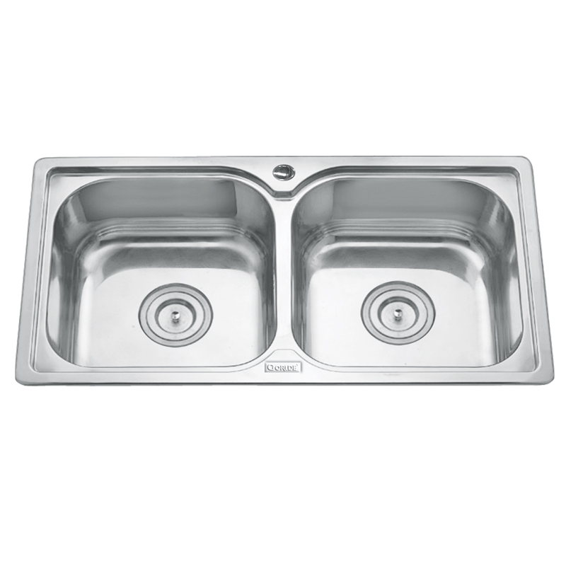 Chậu rửa bát inox 2 hố Gorlde GD-5406 Chậu rửa bát inox 2 hố Gorlde GD-5406