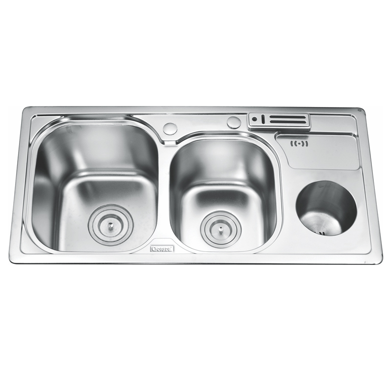 Chậu rửa bát inox 2 hố Gorlde GD-5503 Chậu rửa bát inox 2 hố Gorlde GD-5503