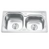 Chậu rửa bát inox 2 hố Gorlde GD-5702 1 Chậu rửa bát inox 2 hố Gorlde GD-5702