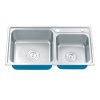 Chậu rửa bát inox 2 hố Gorlde GD-930 2 Chậu rửa bát inox 2 hố Gorlde GD-930