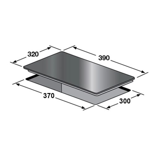 Bếp từ đơn Binova BI-268-ID lắp âm 3 Kích thước bếp từ đơn Binova BI-268-ID lắp âm