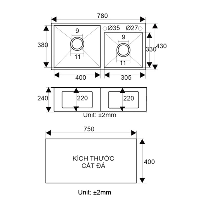 kich-thuoc-chau-rua-bat-inox-2-ho-binova-cbi-7843 Kích thước chậu rửa bát inox 2 hố Binova CBI-7843