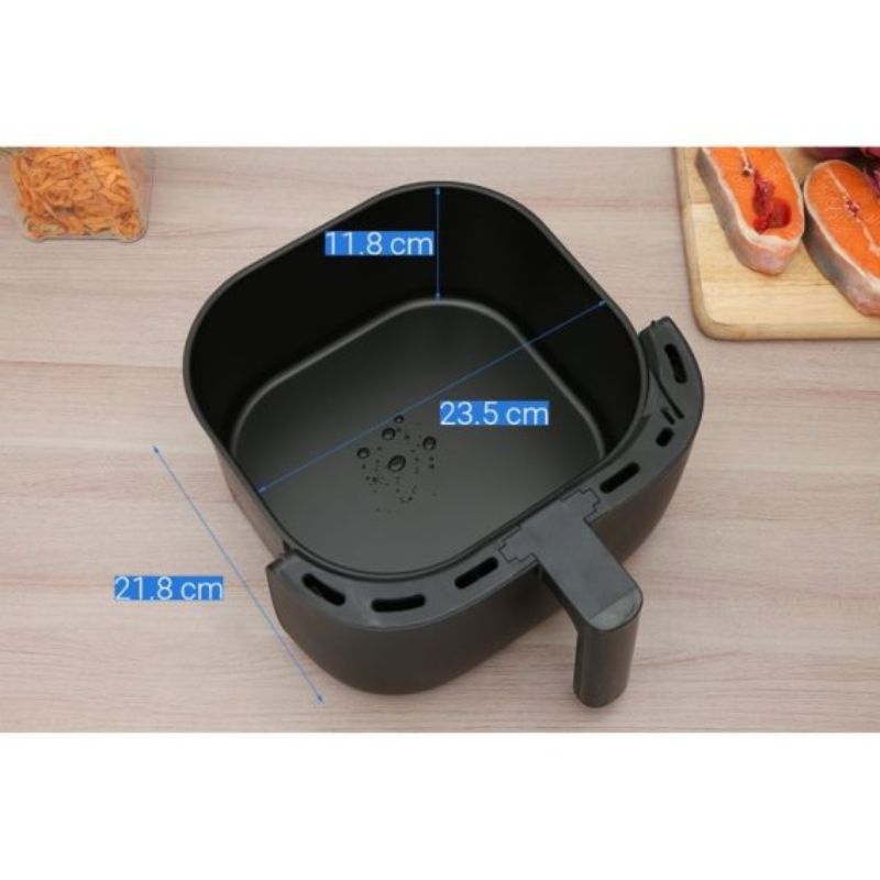 Kích thước nồi chiên không dầu 5.7L Hafele HS-AF502B 535.43.713 Kích thước nồi chiên không dầu 5.7L Hafele HS-AF502B 535.43.713