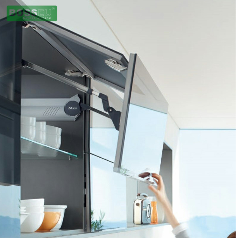 Ảnh tay nâng Blum cánh đôi tủ bếp 20F2200+20F3500 Ảnh tay nâng Blum cánh đôi tủ bếp 20F2200+20F3500