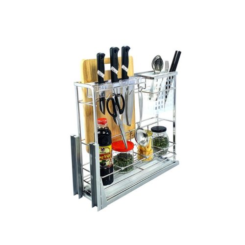 Giá dao thớt inox mạ crom BossEU BS200D 3 Hình ảnh giá dao thớt inox mạ crom BossEU BS200D