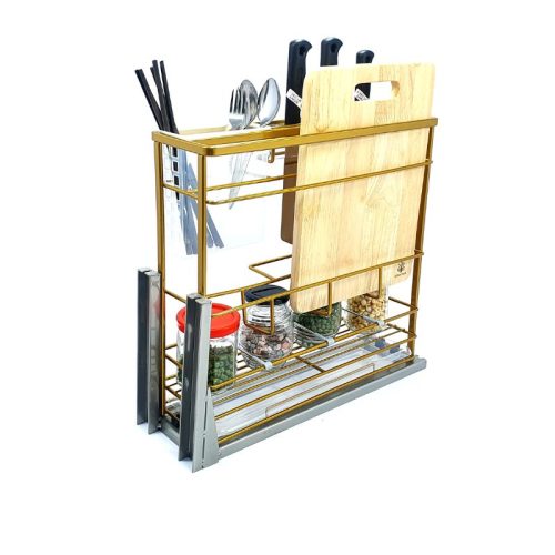 Giá dao thớt nan dẹt mạ Nano vàng BossEU BS301.200D 4 Hình ảnh giá dao thớt nan dẹt mạ Nano vàng BossEU BS301.200D