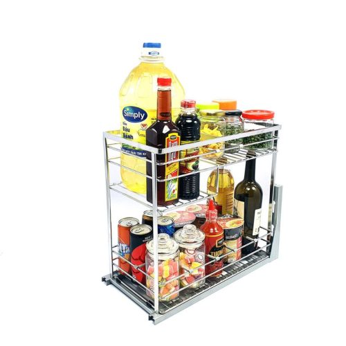 Giá gia vị inox 304 nan dẹt BossEU BS130G 3 Hình ảnh giá gia vị inox 304 nan dẹt BossEU BS130G