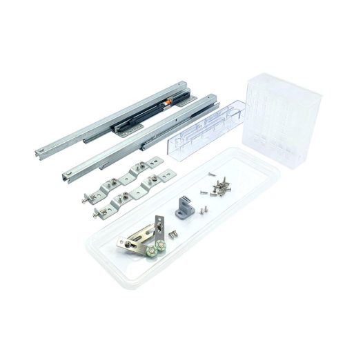 Giá dao thớt inox mạ crom BossEU BS200D 4 Ray trượt giá dao thớt inox mạ crom BossEU BS200D