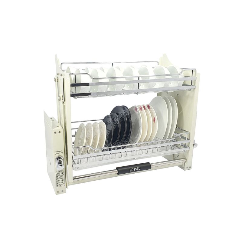 Ảnh thực tế giá bát nâng hạ inox mạ crom BossEU BS180D Ảnh thực tế giá bát nâng hạ inox mạ crom BossEU BS180D