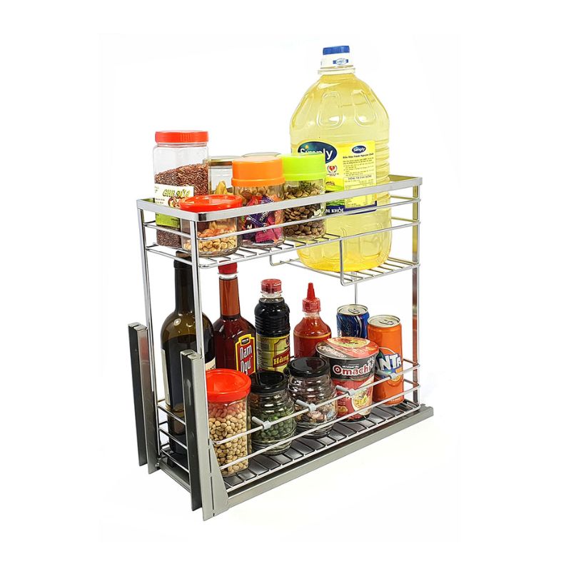 Ảnh thực tế giá gia vị inox 304 nan dẹt BossEU BS304.125GS Ảnh thực tế giá gia vị inox 304 nan dẹt BossEU BS304.125GS