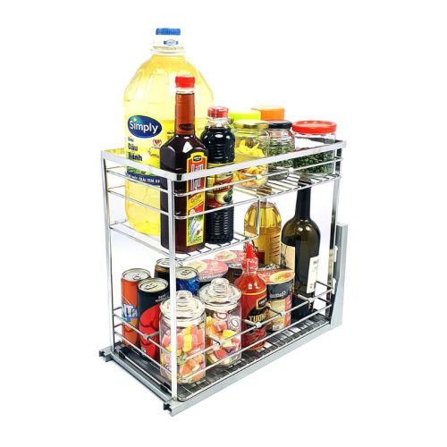 Giá gia vị inox 304 nan dẹt BossEU BS304.130GS 3 Ảnh thực tế giá gia vị inox 304 nan dẹt BossEU BS304.130GS