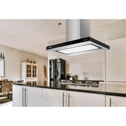 Ảnh thực tế máy hút mùi đảo Chefs EH-R810E9