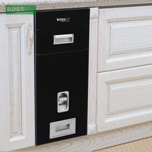 Thùng gạo gương nút nhấn BossEU BS250 Black 3 Ảnh thực tế thùng gạo gương nút nhấn BossEU BS250 Black