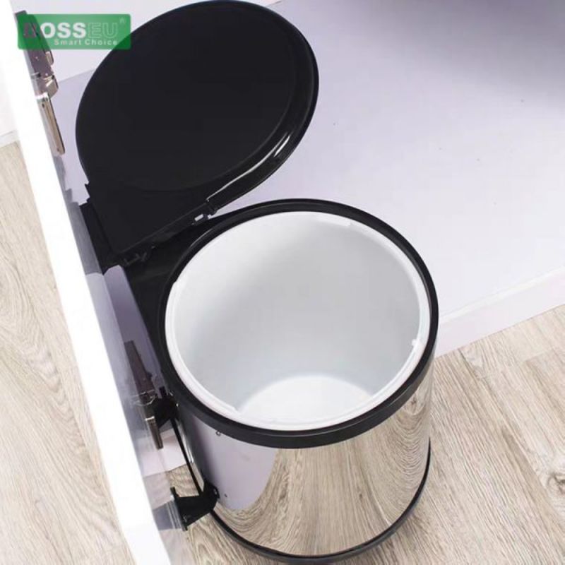 Ảnh thùng rác tròn gắn cánh tủ bếp BossEU BS108R Ảnh thùng rác tròn gắn cánh tủ bếp BossEU BS108R