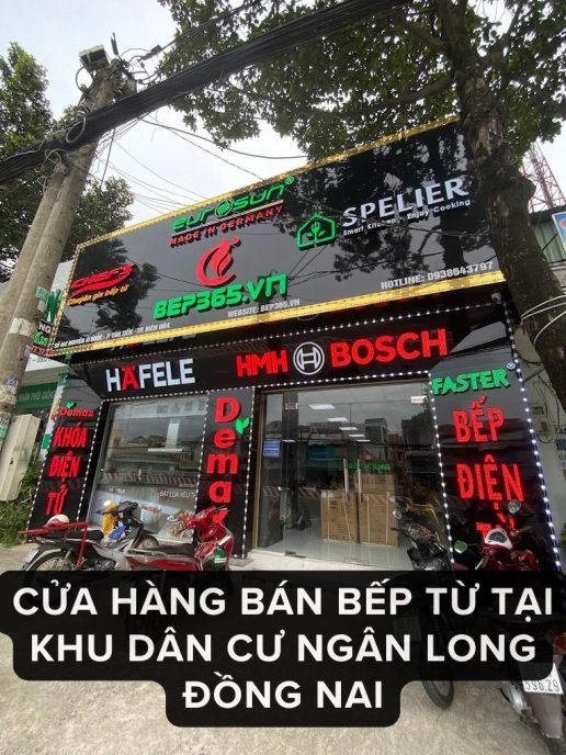 Cửa hàng bán bếp từ tại Khu dân cư Ngân Long Đồng Nai