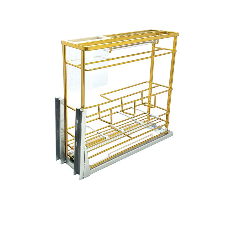 Giá dao thớt nan dẹt mạ Nano vàng BossEU BS301.200D Giá dao thớt nan dẹt mạ Nano vàng BossEU BS301.200D