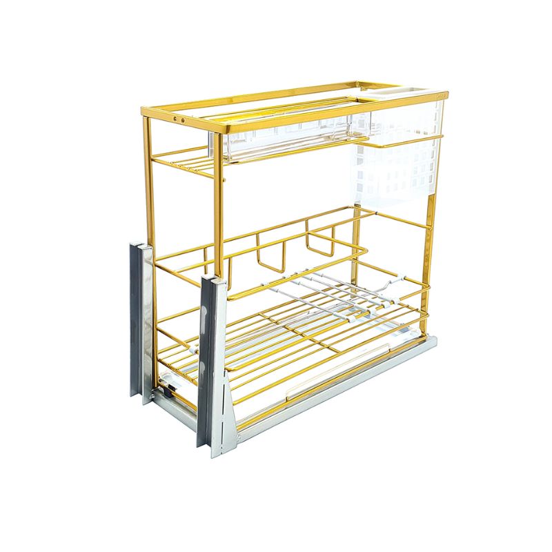 Giá dao thớt nan dẹt mạ Nano vàng BossEU BS301.250D Giá dao thớt nan dẹt mạ Nano vàng BossEU BS301.250D