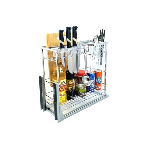 Giá dao thớt inox mạ crom BossEU BS250D 4 Hình ảnh giá dao thớt inox mạ crom BossEU BS250D