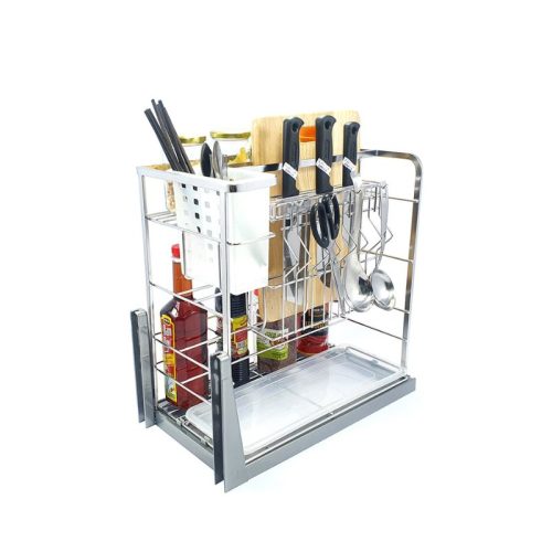 Giá dao thớt inox mạ crom BossEU BS300D 4 Hình ảnh giá dao thớt inox mạ crom BossEU BS300D