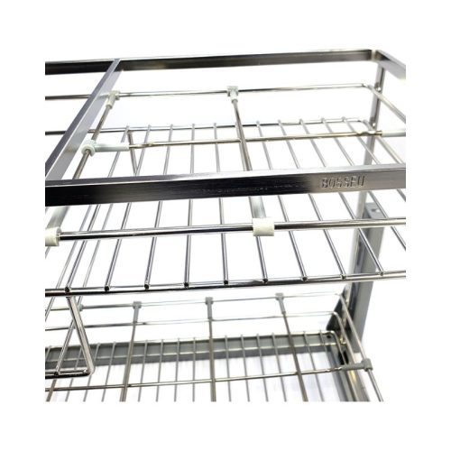 Giá gia vị inox 304 nan dẹt BossEU BS304.130GS 4 Hình ảnh giá gia vị inox 304 nan dẹt BossEU BS304.130GS