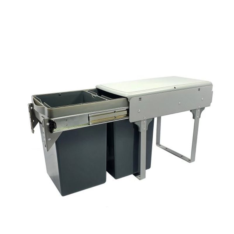 Hình ảnh thùng rác đôi âm tủ gắn cánh BossEU BS1400R Hình ảnh thùng rác đôi âm tủ gắn cánh BossEU BS1400R